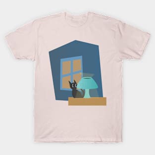 Cat at midnight T-Shirt